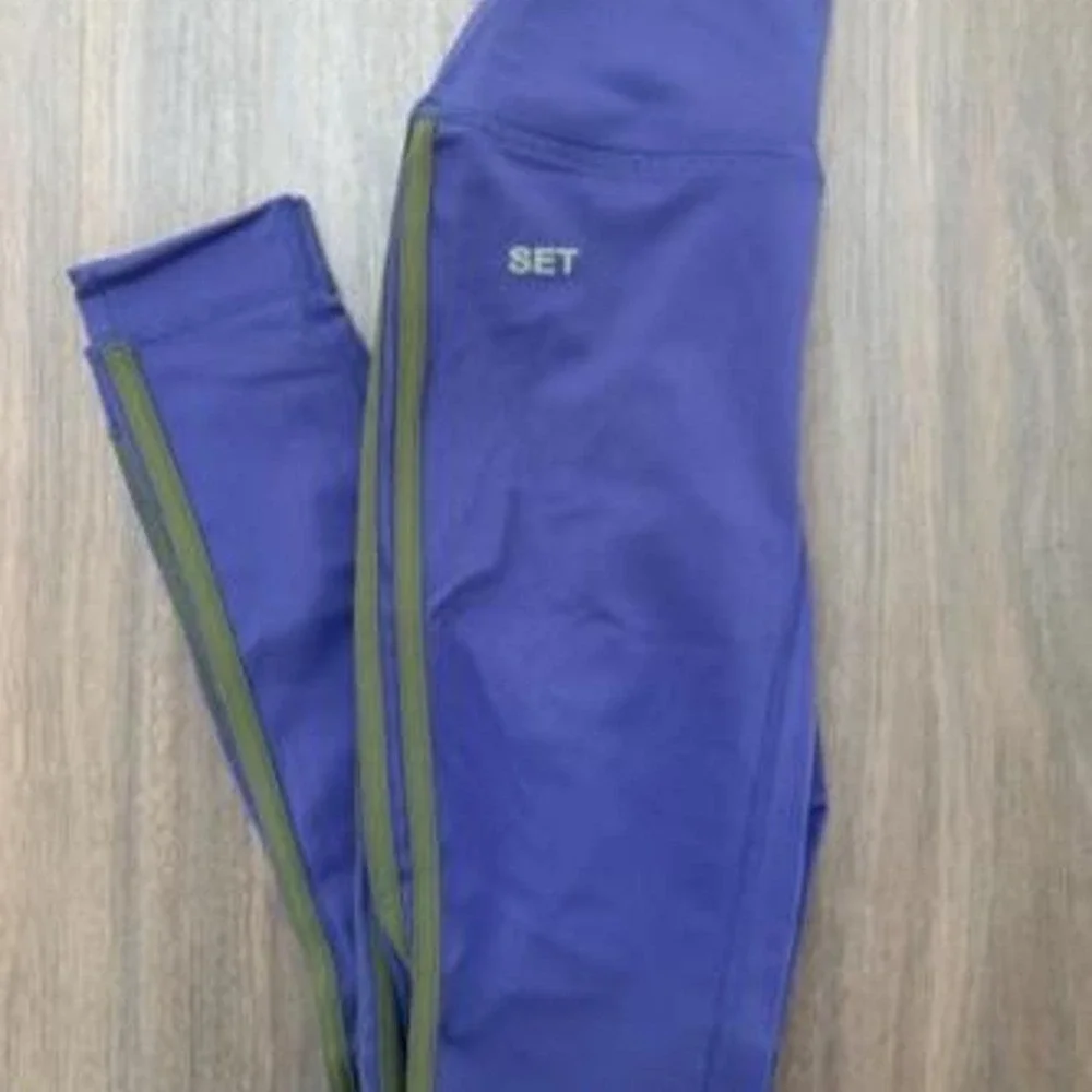 Set active Lagoon leggings blue green stripe